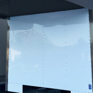 K1524 - Polar White Aluminum Panel - 93.75  49 With Holes - Front Wall