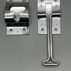 K6520 - 4" Tie Back With Keeper - Stainless Steel